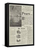 Page of Advertisements-null-Framed Stretched Canvas