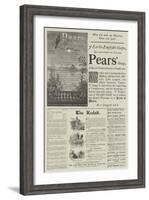 Page of Advertisements-null-Framed Giclee Print