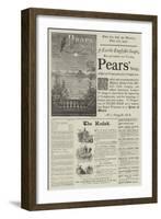 Page of Advertisements-null-Framed Giclee Print