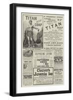 Page of Advertisements-null-Framed Giclee Print