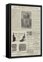 Page of Advertisements-null-Framed Stretched Canvas