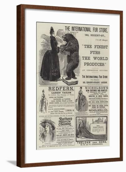 Page of Advertisements-null-Framed Giclee Print