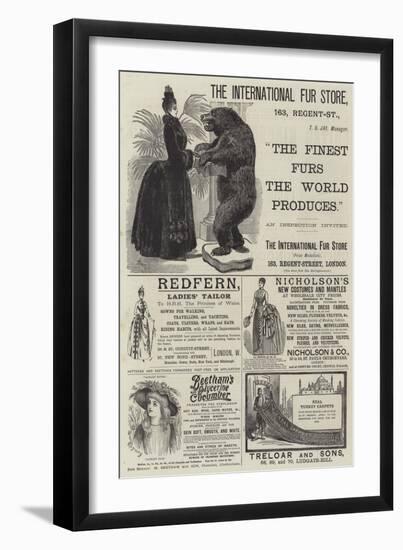 Page of Advertisements-null-Framed Giclee Print