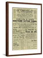 Page of Advertisements-null-Framed Giclee Print