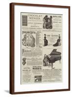 Page of Advertisements-null-Framed Giclee Print