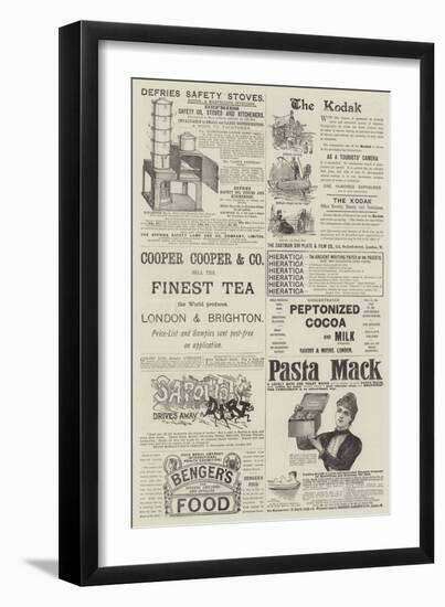 Page of Advertisements-null-Framed Premium Giclee Print