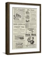 Page of Advertisements-null-Framed Giclee Print