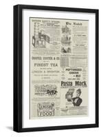 Page of Advertisements-null-Framed Giclee Print