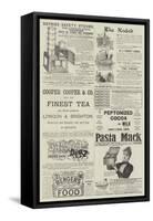 Page of Advertisements-null-Framed Stretched Canvas