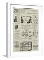 Page of Advertisements-null-Framed Giclee Print