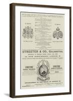 Page of Advertisements-null-Framed Giclee Print