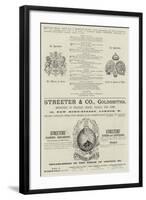 Page of Advertisements-null-Framed Giclee Print