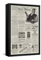 Page of Advertisements-null-Framed Stretched Canvas