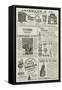 Page of Advertisements-null-Framed Stretched Canvas