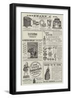 Page of Advertisements-null-Framed Giclee Print