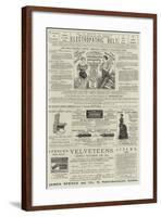 Page of Advertisements-null-Framed Giclee Print