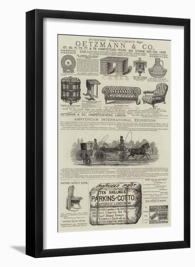 Page of Advertisements-null-Framed Giclee Print