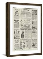 Page of Advertisements-null-Framed Giclee Print