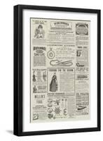 Page of Advertisements-null-Framed Giclee Print