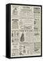 Page of Advertisements-null-Framed Stretched Canvas