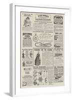 Page of Advertisements-null-Framed Giclee Print