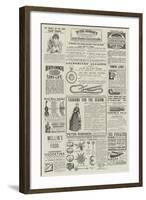 Page of Advertisements-null-Framed Giclee Print