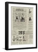 Page of Advertisements-null-Framed Giclee Print