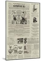 Page of Advertisements-null-Mounted Giclee Print