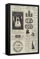 Page of Advertisements-null-Framed Stretched Canvas