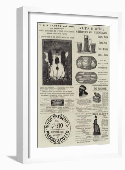 Page of Advertisements-null-Framed Giclee Print