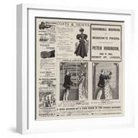 Page of Advertisements-null-Framed Giclee Print