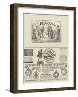Page of Advertisements-Thomas Rowlandson-Framed Giclee Print