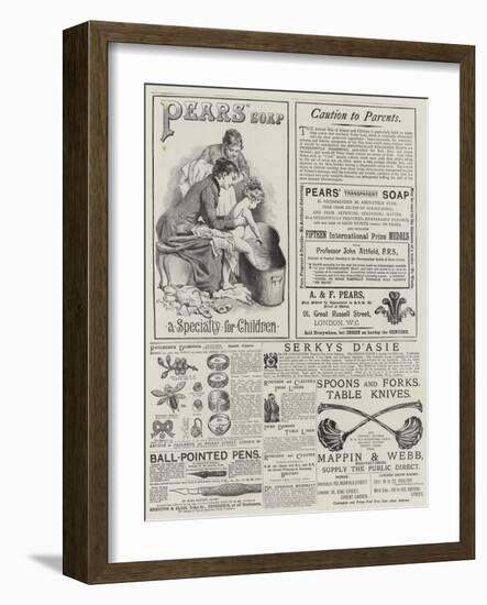 Page of Advertisements-Adrien Emmanuel Marie-Framed Giclee Print