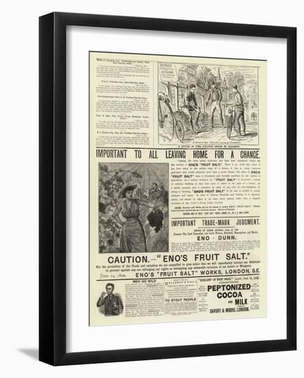 Page of Advertisements-null-Framed Giclee Print