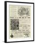 Page of Advertisements-null-Framed Giclee Print