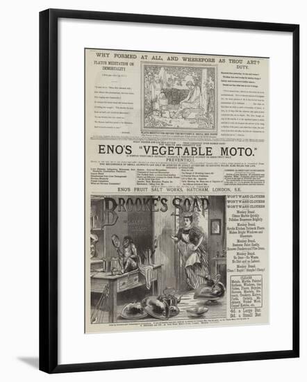 Page of Advertisements-null-Framed Giclee Print