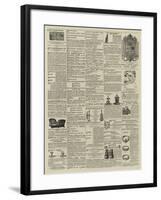 Page of Advertisements-null-Framed Giclee Print