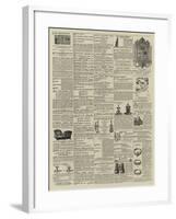 Page of Advertisements-null-Framed Giclee Print