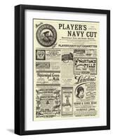 Page of Advertisements-null-Framed Giclee Print