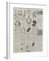 Page of Advertisements-null-Framed Giclee Print