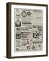 Page of Advertisements-null-Framed Giclee Print