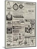 Page of Advertisements-null-Mounted Giclee Print