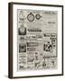 Page of Advertisements-null-Framed Giclee Print