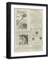 Page of Advertisements-null-Framed Giclee Print