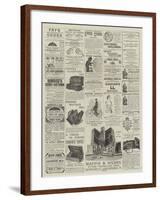 Page of Advertisements-null-Framed Giclee Print