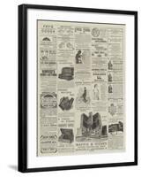 Page of Advertisements-null-Framed Giclee Print