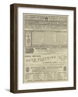 Page of Advertisements-null-Framed Giclee Print