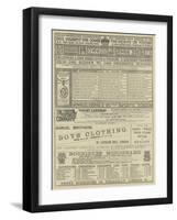 Page of Advertisements-null-Framed Giclee Print