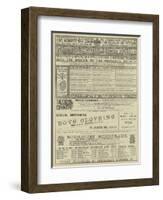 Page of Advertisements-null-Framed Giclee Print