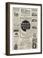 Page of Advertisements-null-Framed Giclee Print